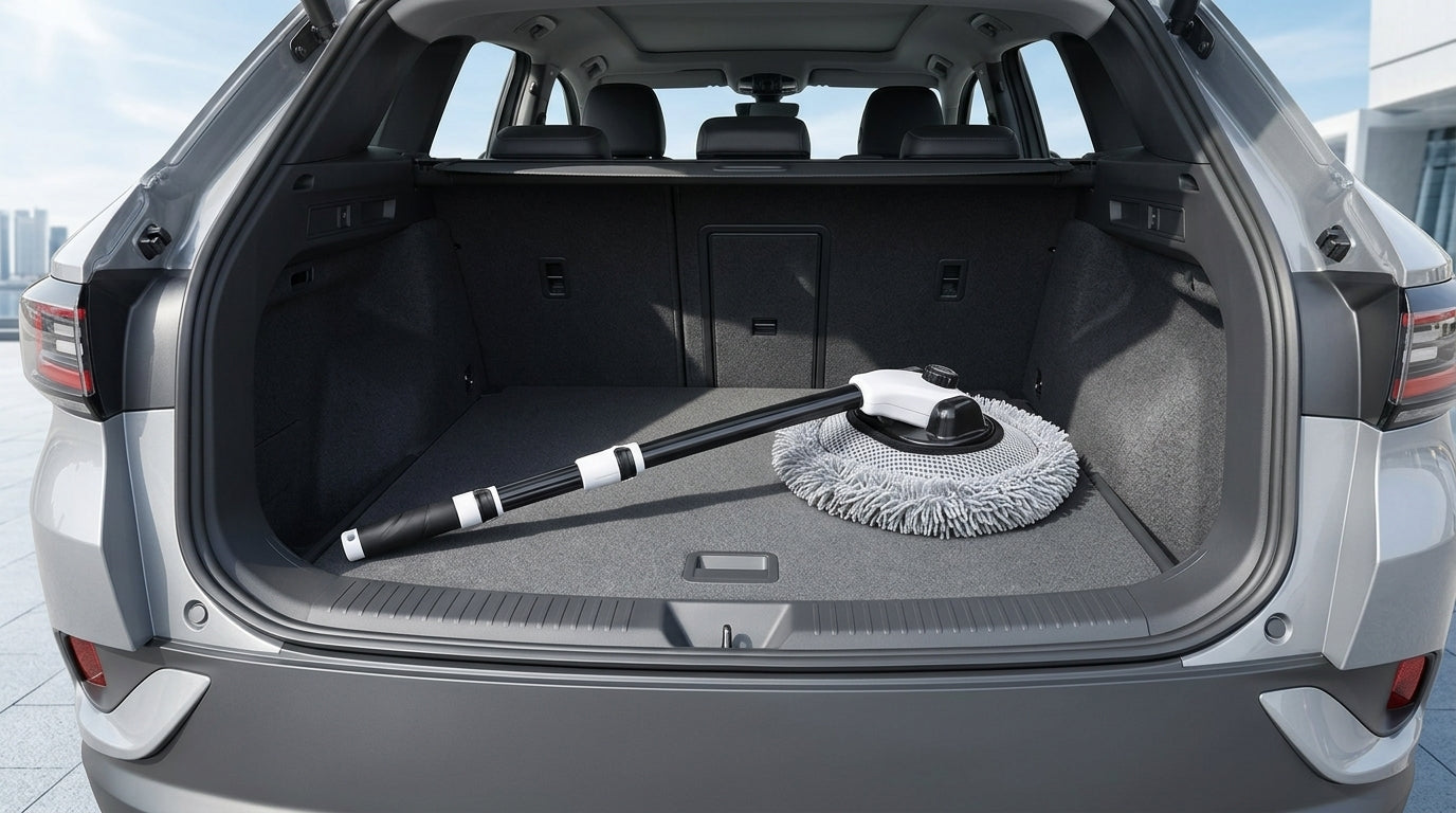 Car Wash Mop Retractable Bending Rod, Car Special Mop, Injury Resistant Car Car Wash Brush, Cleaning Tools, Car Cleaning Tools, Car Polishing Artifact - Boot Context Day