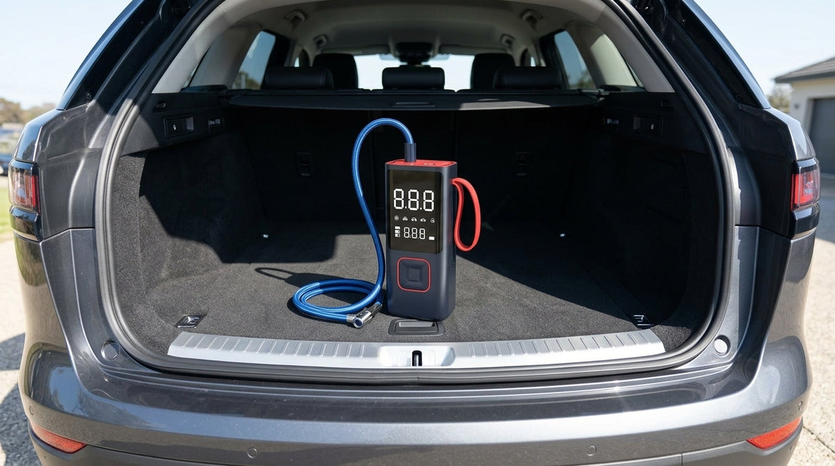 Car Inflator Pump Outdoor Convenient Car Wireless Inflator Pump Digital Tire Pressure Car Tire Electric Pump - Boot Context Day