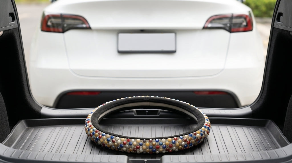 Steering Wheel Cover with Ceramic Ice Beads - Boot Context Day