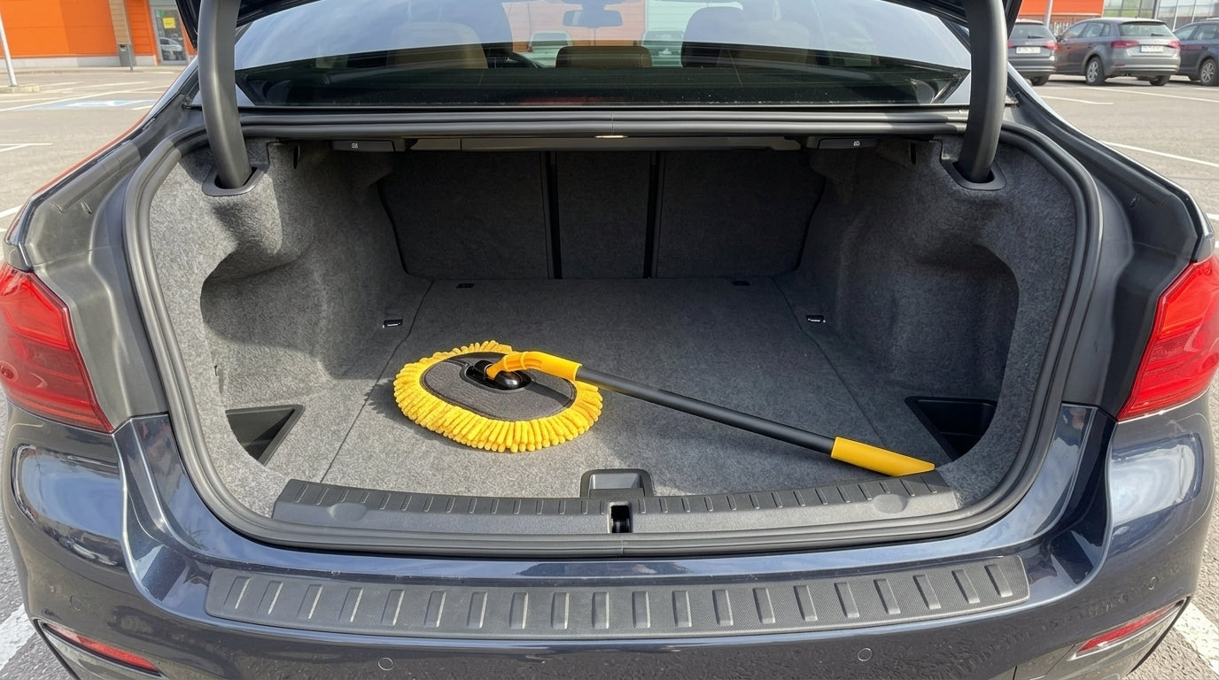 Car wash mop, car wash brush, car brush bristles, retractable long rod, retractable car wash brush cleaning tool - Boot Context Day