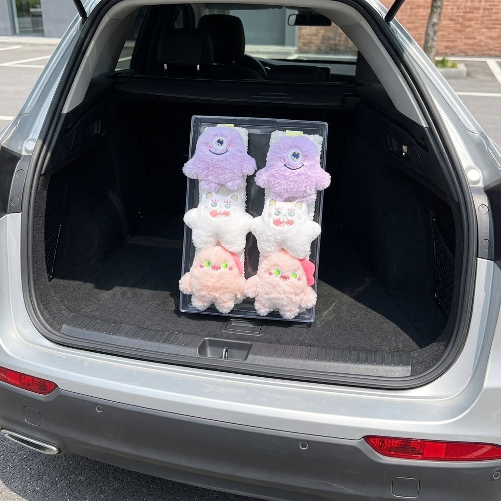 Car seatbelt shoulder pads, wear-resistant clothes, plush plush plush figures, car safety belt protective covers, cute monster girls - Boot Context Day