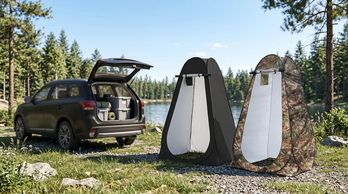 Fishing, shower, bathing artifact, outdoor camping, fishing, changing clothes, simple and portable, portable portable toilet, warm tent, toilet - Campsite Day