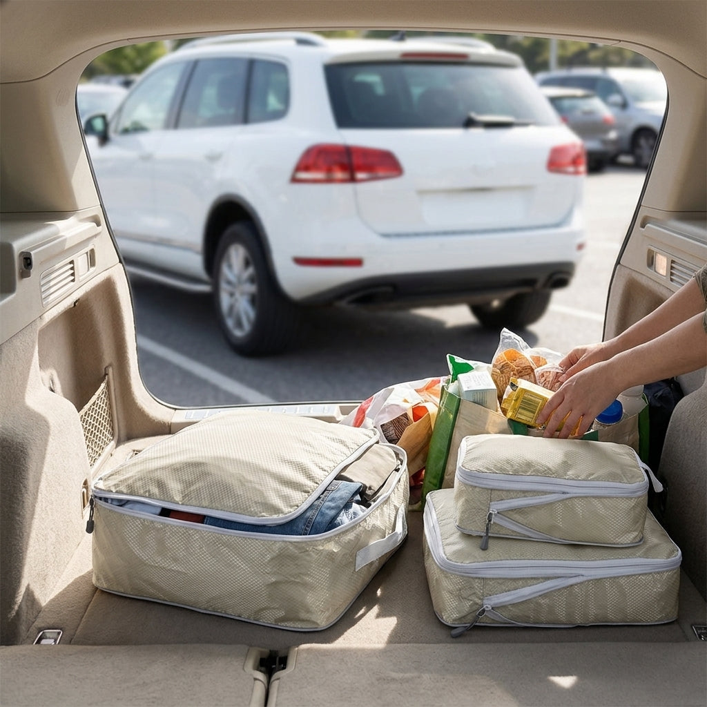 Compression Storage Bag Three-Piece Set - In Use Day