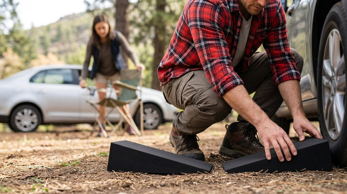 Car Rear Seat Leveling Pad - In Use Day