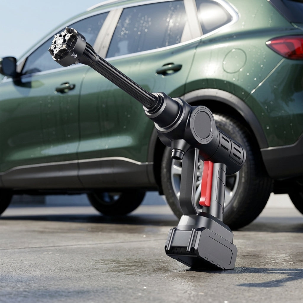 Car water gun car wash machine, car wash gun car wash lithium battery washer, car wash pump, high-pressure, high-power rechargeable type - Wash Bay Day