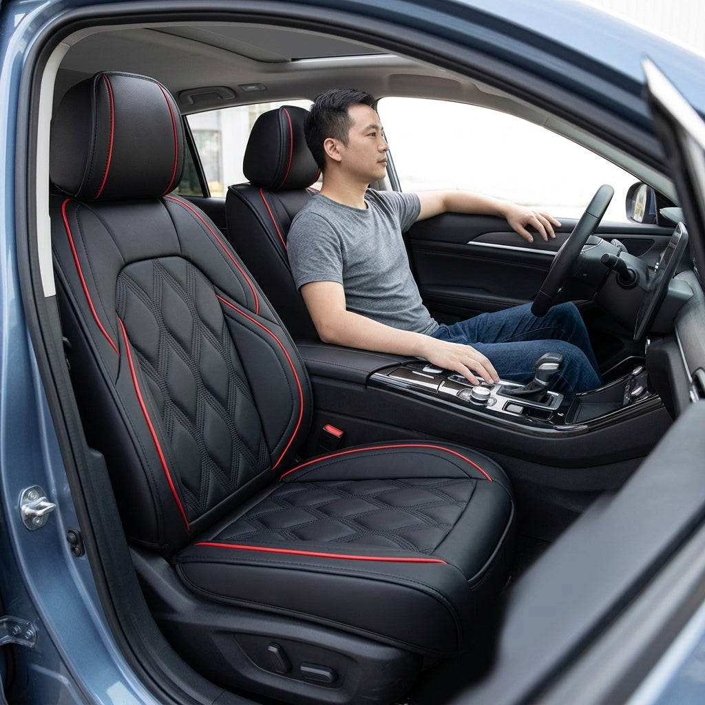 Car Seat Cushion Cover - Universal Fit - In Use Day