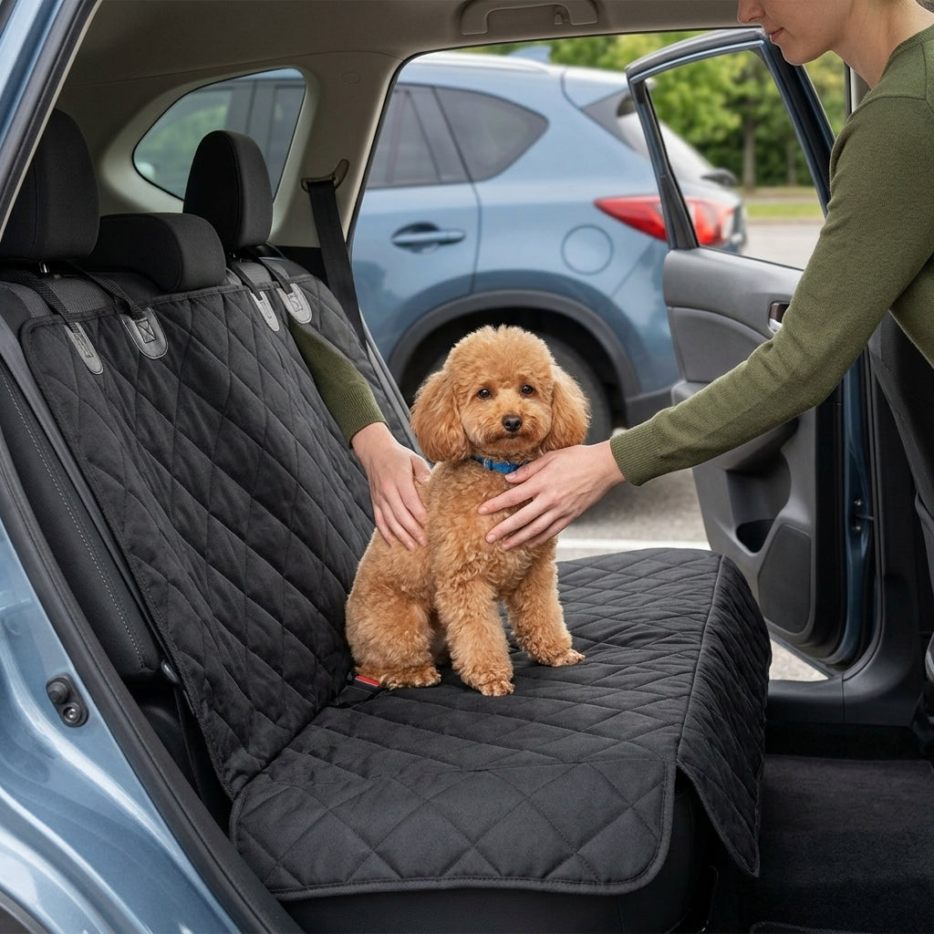 Rear Seat Pet Mat - Waterproof & Dirt-Proof - In Use Day