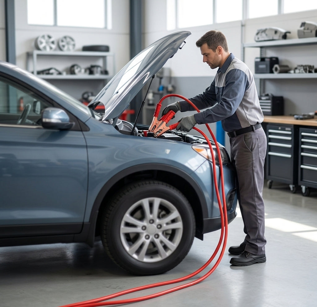 Car battery dasher wire 600A car starter crosser wire connected to battery pure copper emergency rescue line ignition wire - In Use Day