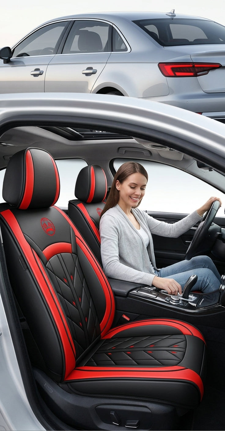 Seat Cushion Cover - Five-Seater All-Season Leather - In Use Day