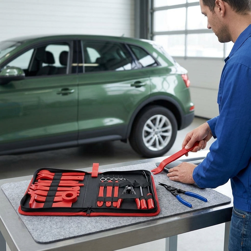 Car Panel Removal Tool Set, 19-Piece - In Use Day