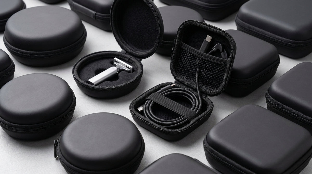 Neutral EVA storage bag, small razor, tool storage bag, electronic data cable, headphone digital storage bag - Detail Top