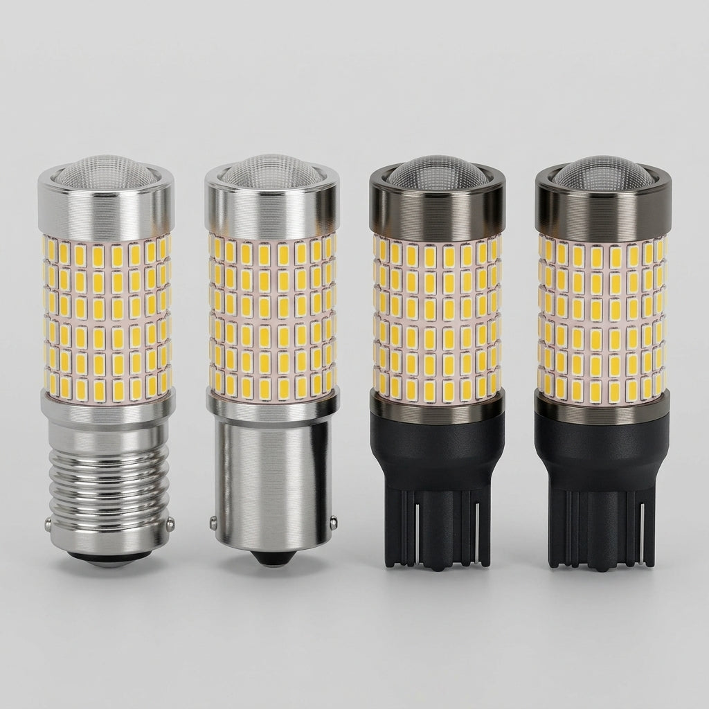 Cross-border source: automotive LED lights, 1156 car lights, car turn signals, 3014 car taillights, 144 LED daytime running lights - Detail Top