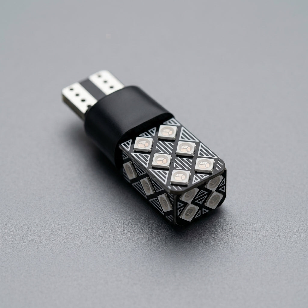 Automotive LED Decoding Width Indicator T10 3030 12SMD High-Brightness Reading Light CANBUS Side Light - Detail Top
