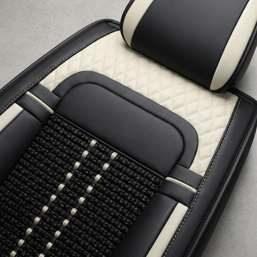 Car seat cushion new all-enclosed special seat cover four seasons universal leather seat cover summer ice silk cartoon seat cushion cover - Detail Top