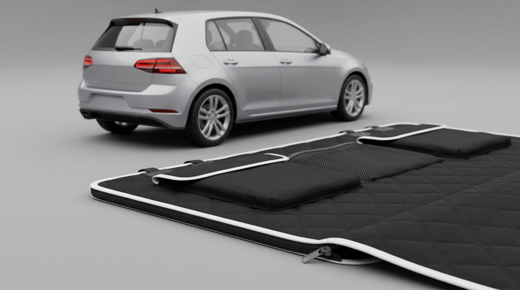 Car Trunk Pet Mat - Multiple Colors - Detail Top