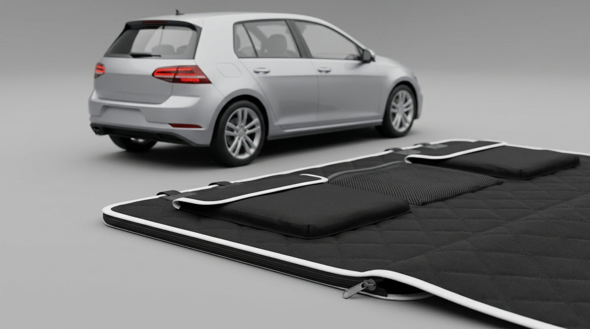 Car Trunk Pet Mat - Multiple Colors - Detail Top