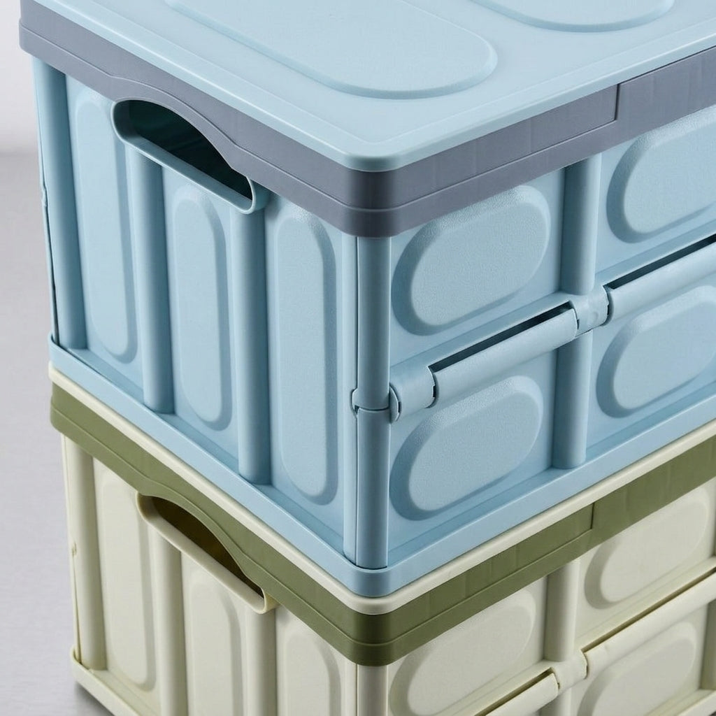 Car trunk folding storage box, car storage box, car trunk organizer box, storage box, portable storage - Detail Top