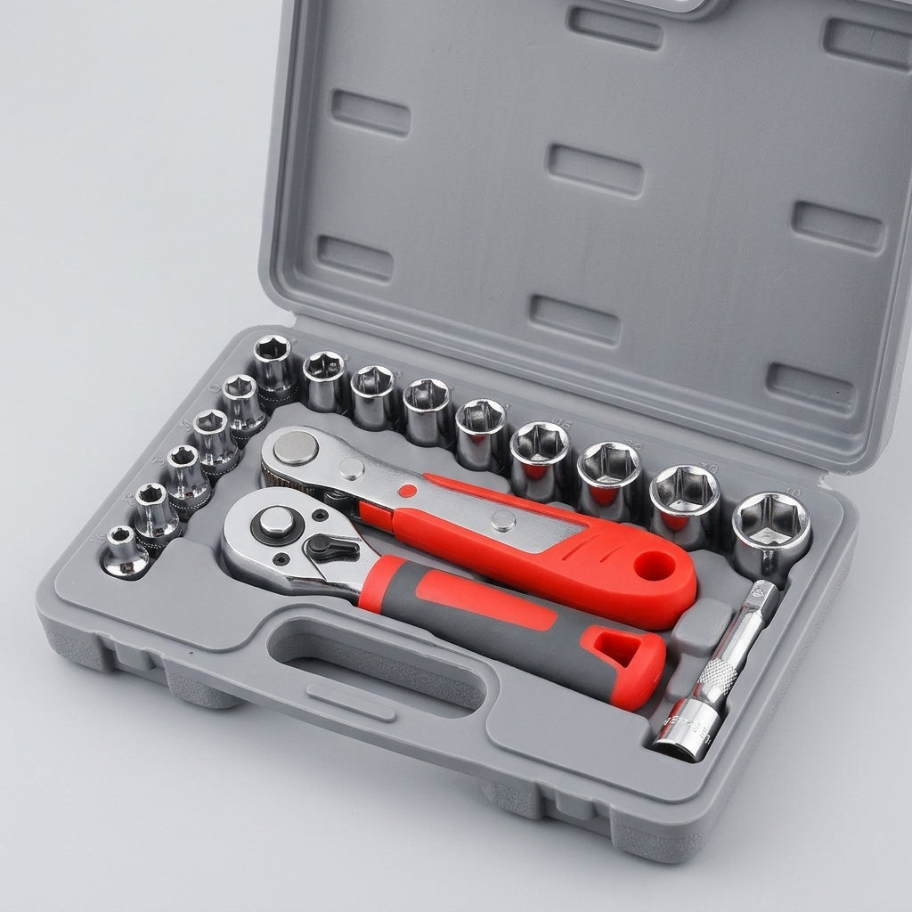 48-piece socket bit toolbox, electric drill, electric screwdriver socket box Phillips screwdriver bit - Detail Top