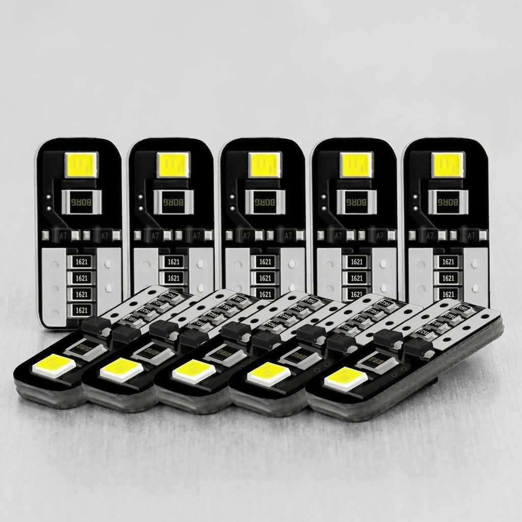Cross-border explosive decoding high-brightness car LED width indicator light reading light T10 2835 2SMD license plate light W5W - Detail Top