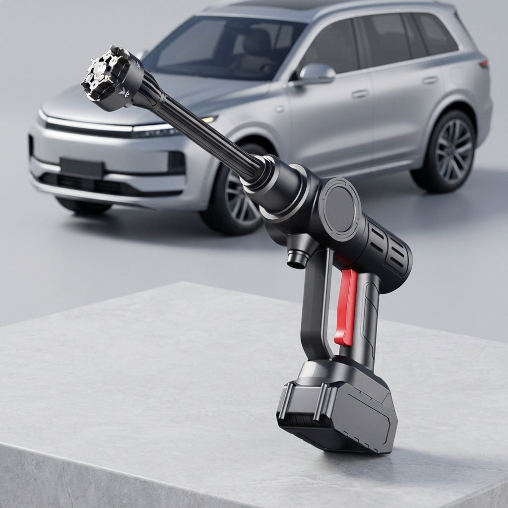 Car water gun car wash machine, car wash gun car wash lithium battery washer, car wash pump, high-pressure, high-power rechargeable type - Detail Top