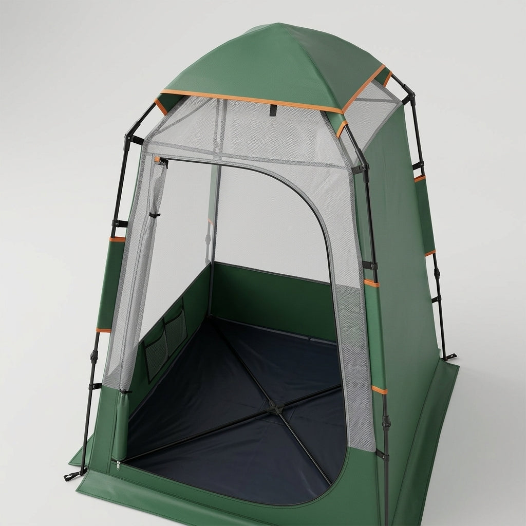 Enlarged and raised outdoor dressing, bathing, tents, camping, beach, fishing tent, model changing mobile toilet tent - Detail Top