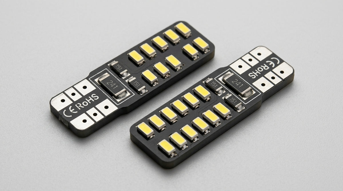 Car LED Light Decoding CANBUS T10 3014 24SMD Width Indicator Light In-Car Reading Light Small Plug Bulb - Detail Top