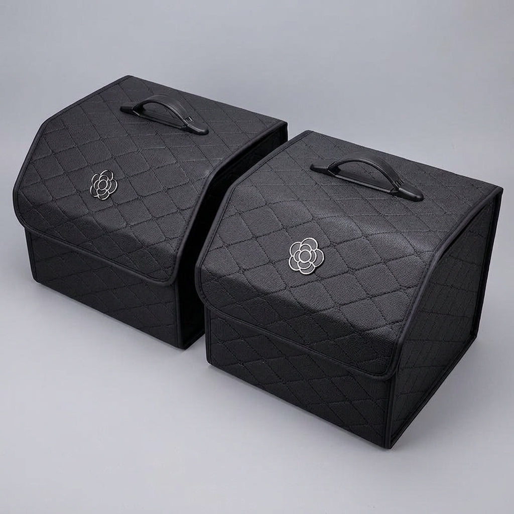 Car trunk storage box, car tail box, camellia car, good things, sorting storage box, multi-functional storage girl - Detail Top