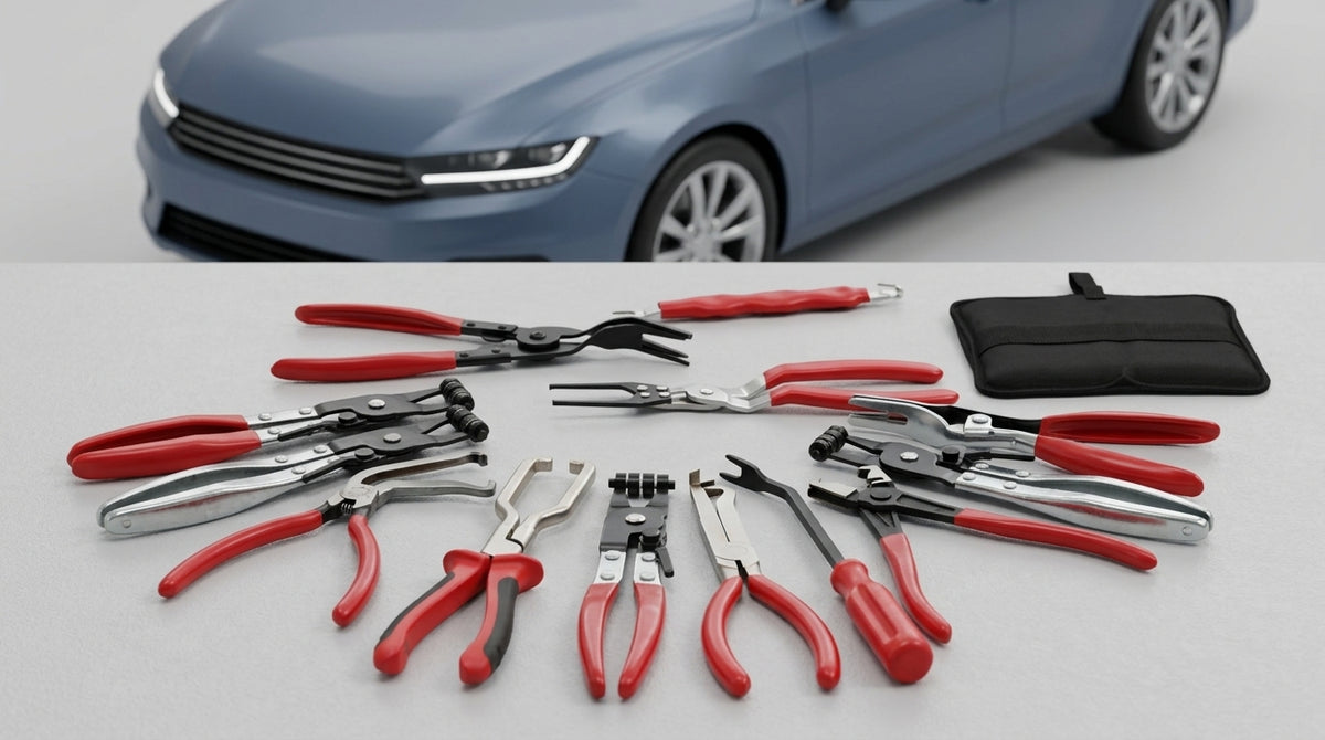 Cross-border automotive repair tool sets, gasoline pipe joint disassembly pliers, car ring separators, pipe bundle pliers, wholesale - Detail Top