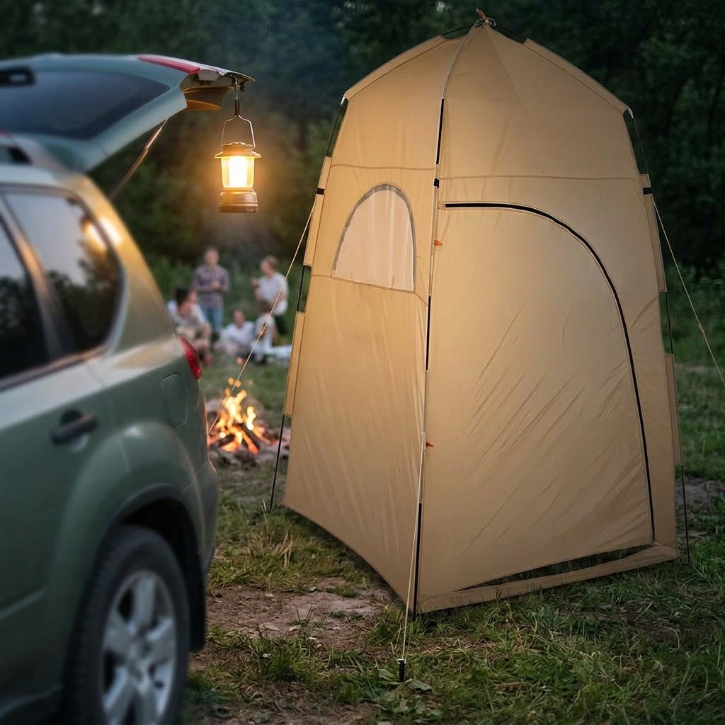 The new changing tent is portable for bathing, birdwatching, fishing, toilet guard, and portable warmth, preventing light leakage - Evening Camp