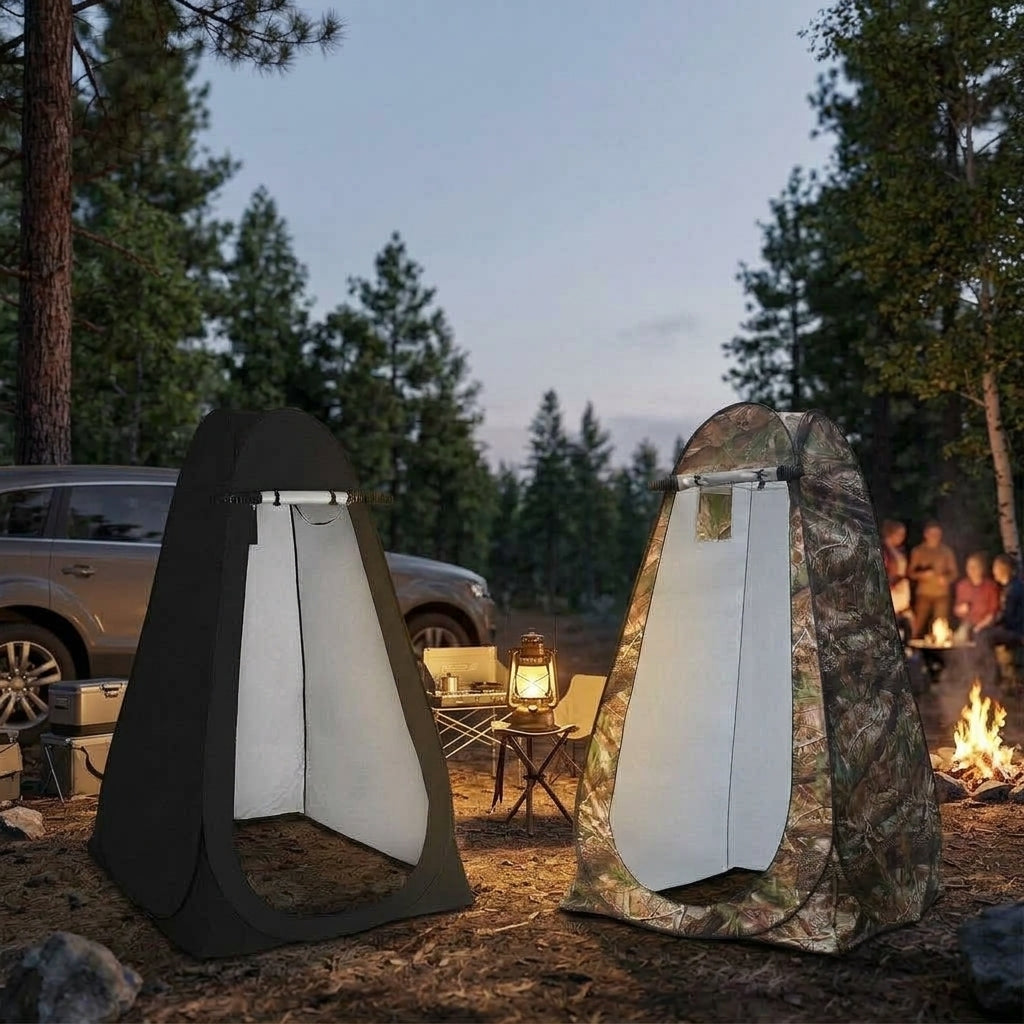 Fishing, shower, bathing artifact, outdoor camping, fishing, changing clothes, simple and portable, portable portable toilet, warm tent, toilet - Evening Camp