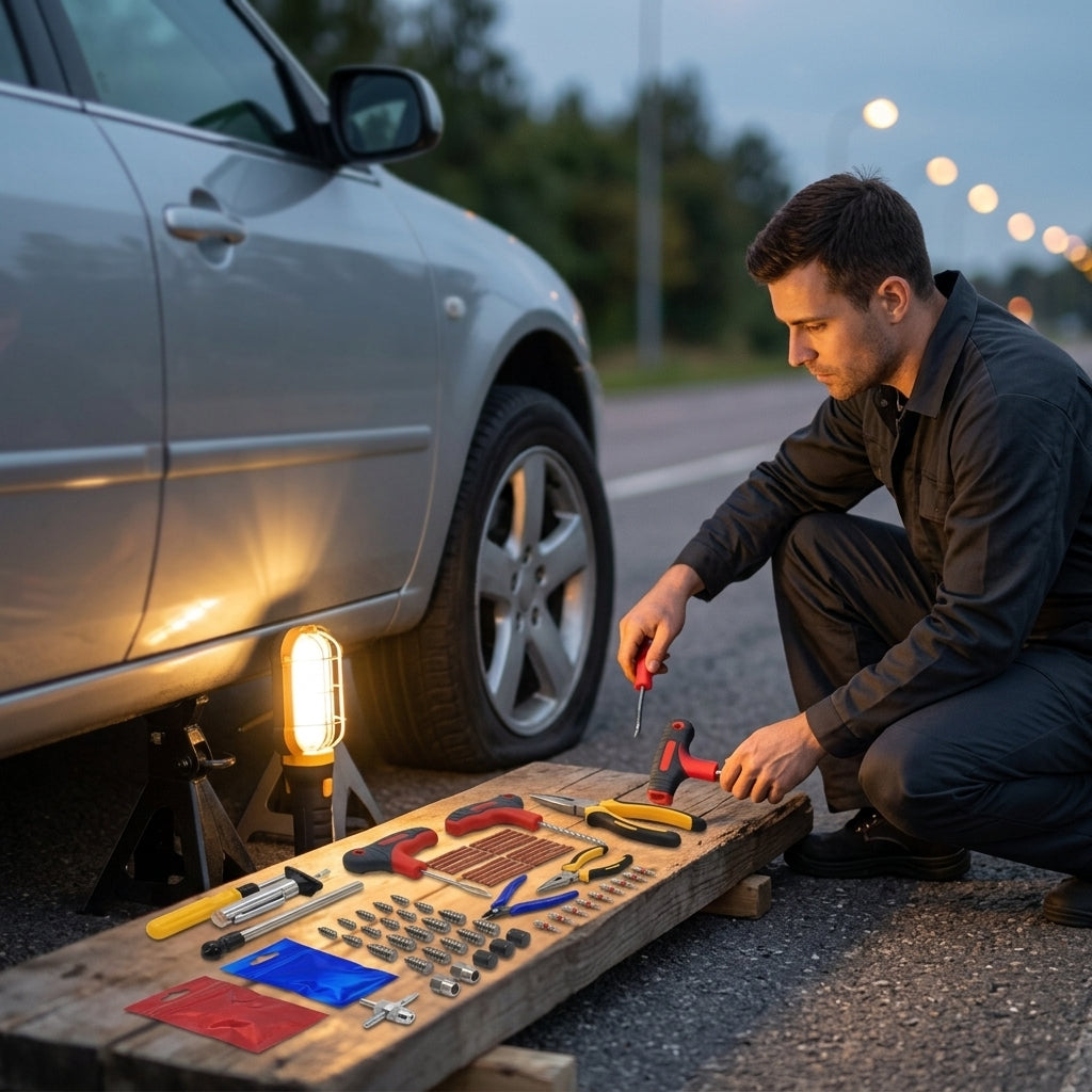 Tire Repair Tool Set - Universal Fit - Evening Garage