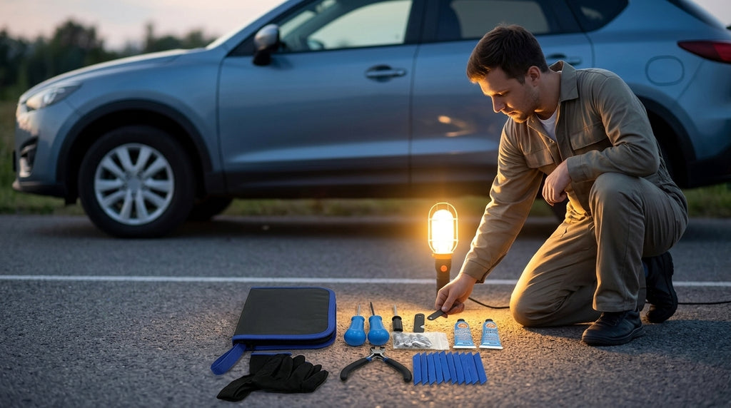 Car Emergency Tire Repair Kit, 27-Piece - Evening Garage