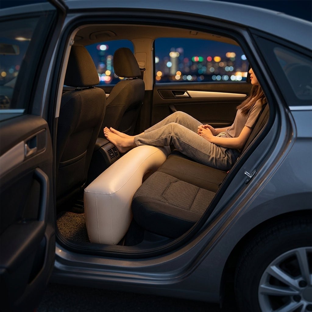 Car inflatable bed footrest rear seat gap pad, car and sedan rear seat gap pad, inflatable interior rest filling pad - Lifestyle Night