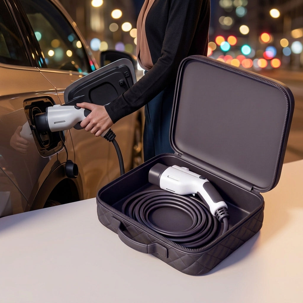 Charging gun storage bag, car charger storage bag, logo-printed waterproof charging gun bag, new energy vehicle bag - Lifestyle Night