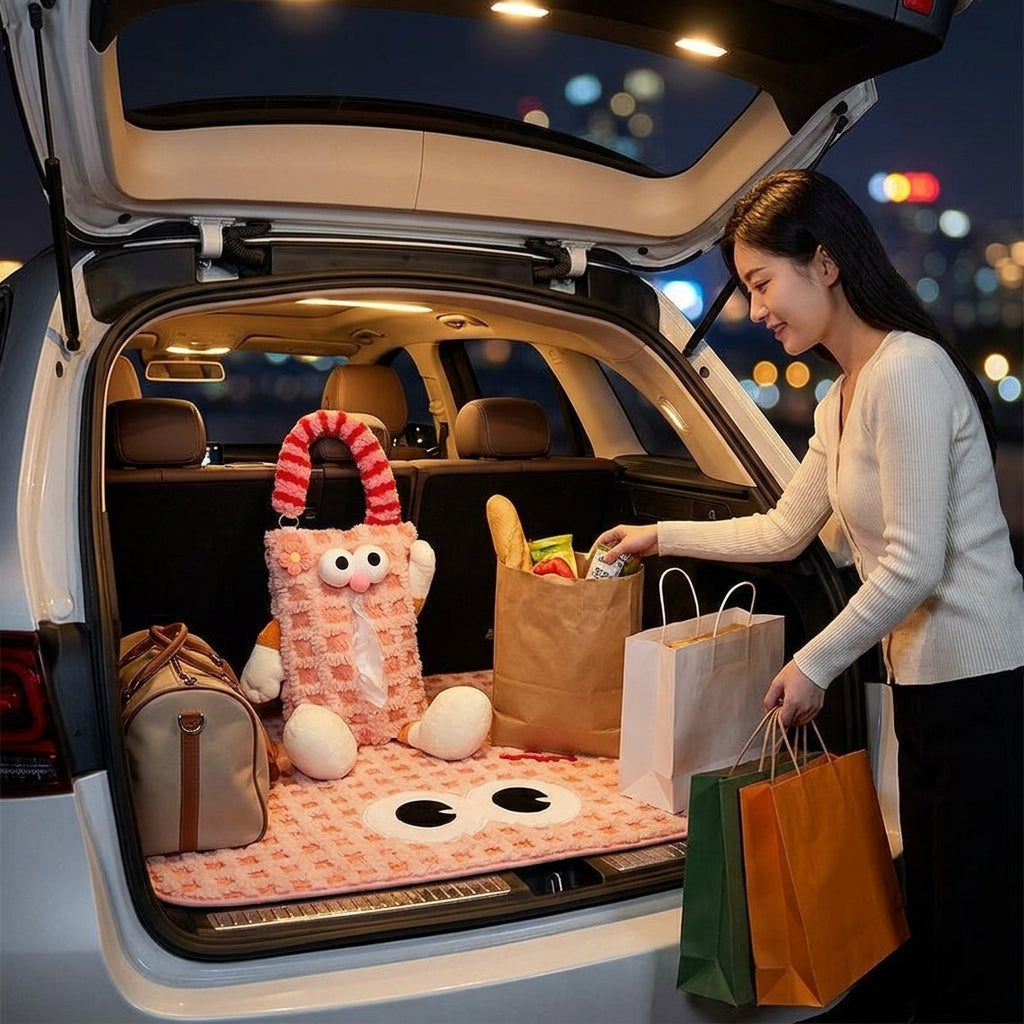 Factory custom car tissue box printed processing, hanging sewn label tissue box, car seat back tissue hanging bag - Lifestyle Night