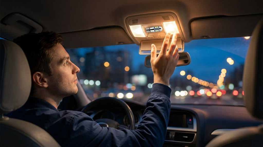 Car LED Width Indicator Light T10 3030 10smd License Plate Light Reading Light W5W Bright Small Bulb - Lifestyle Night