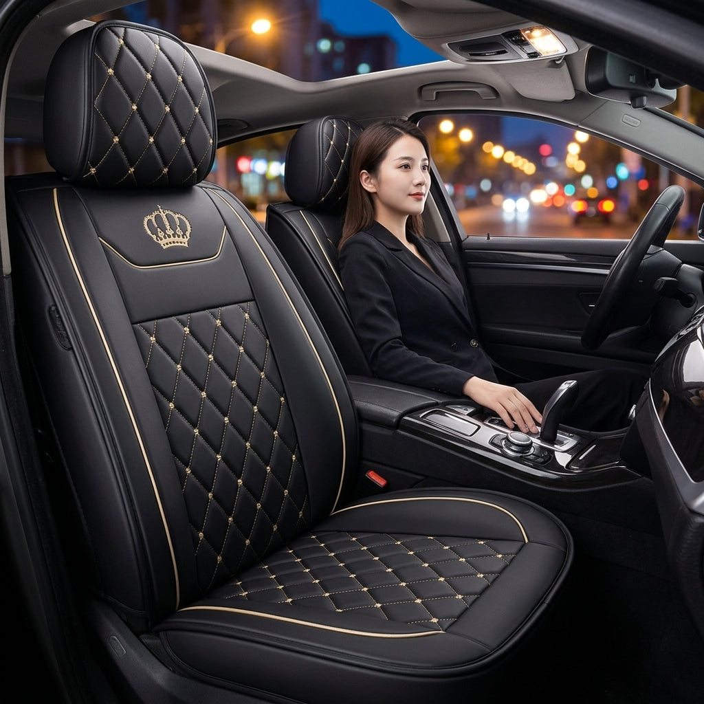 Cross-border new car seat cover, full leather full surrounding, four seasons universal cushion trolley seat cover special manufacturer wholesale - Lifestyle Night