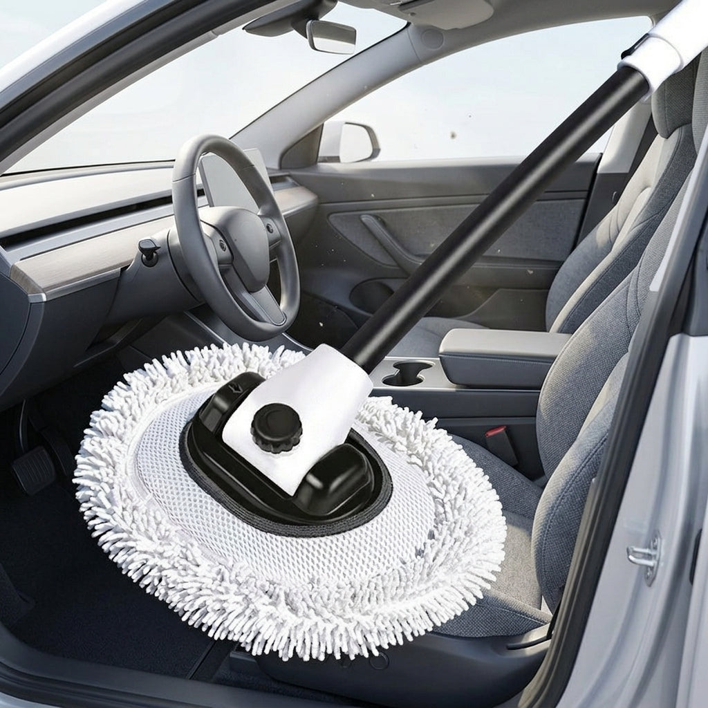 Car Wash Mop Retractable Long Handle Bending Bar Brush Car Brush Car Brush Car Wash Brush Soft Bristle Cleaning Tools Wholesale - Interior Placement