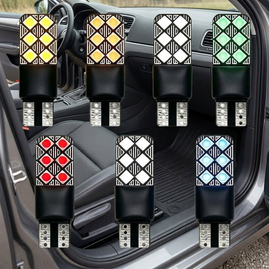 Automotive LED Decoding Width Indicator T10 3030 12SMD High-Brightness Reading Light CANBUS Side Light - Interior Placement