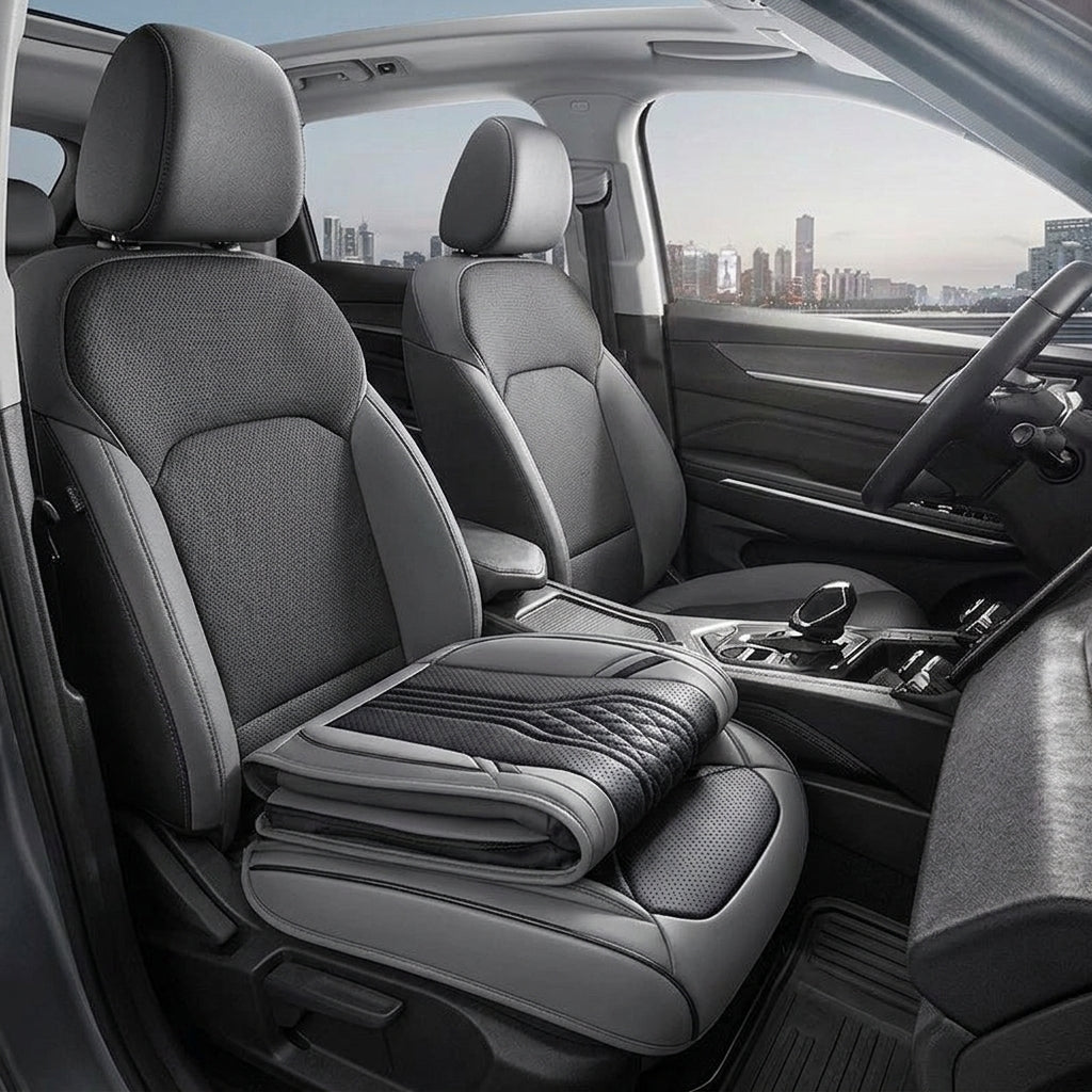 3D Nappa leather car full-coverage integrated headrest cover, all-season universal sports seat cover, leather seat cushion manufacturer wholesale - Interior Placement