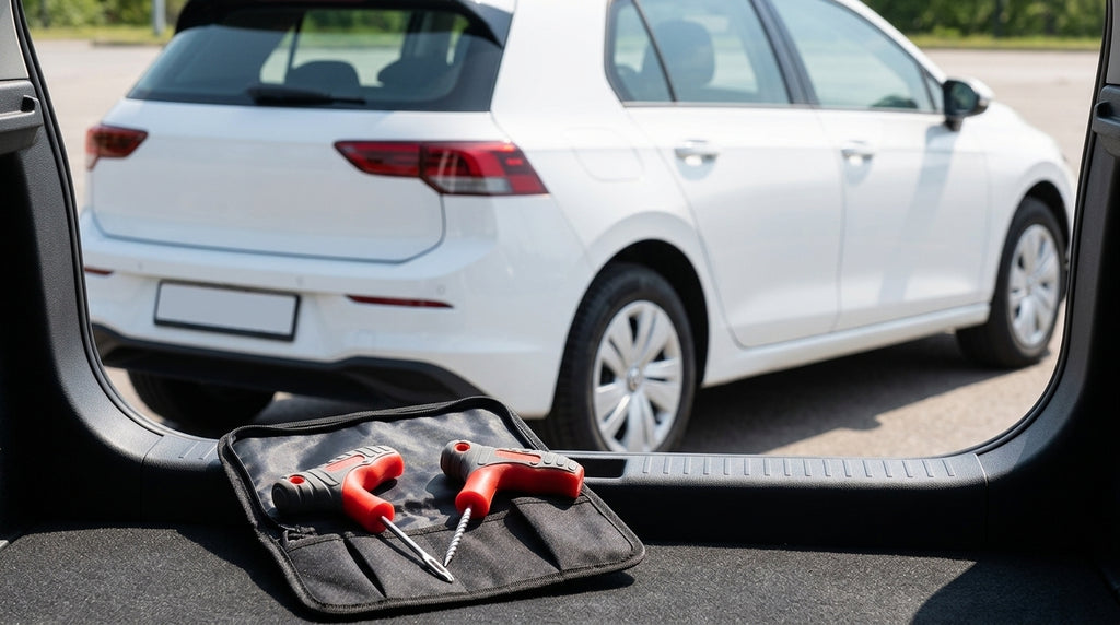 Tire Repair Tool Set - Universal Car & Motorcycle - Packed In Boot