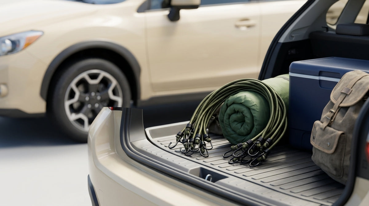 Bungee Cord Strap - 8mm Military Green (Pack of 10) - Packed In Boot