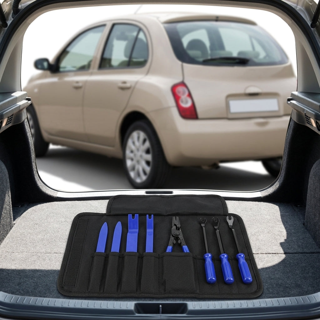 5 pieces, 6 pieces, 7-piece set, car panel car door audio system decoration modification tool, clip screwdriver, pliers, disassembly 3 pieces - Packed In Boot