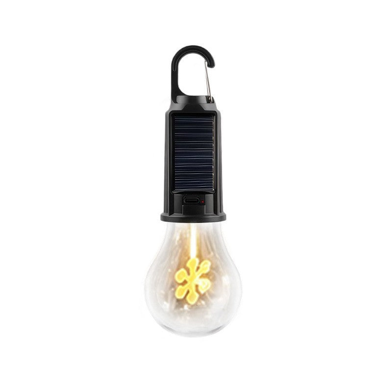 Solar Camping Light with Hook - Rechargeable