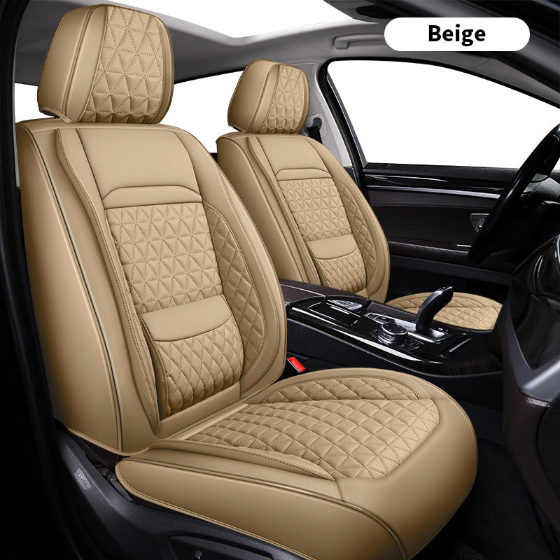 2025 new all-leather fixed lumbar wing Nappa leather car cushion all-season universal full-enveloping seat cover