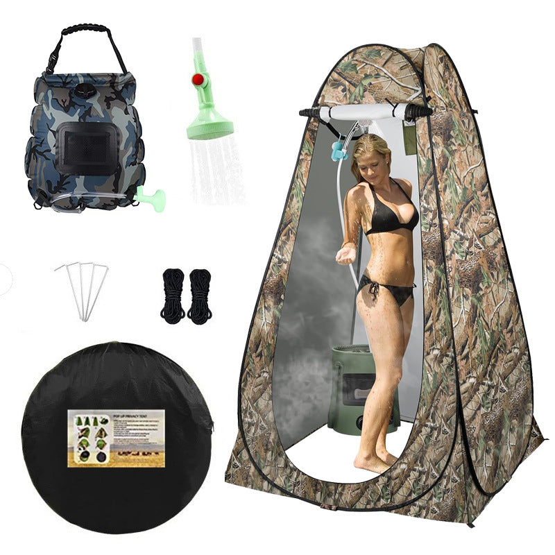 2025 Cross-border Hot Outdoor Shower Tent, Shower Bag, Toilet Combo, Changing Tent, Solar Drying Water Bag