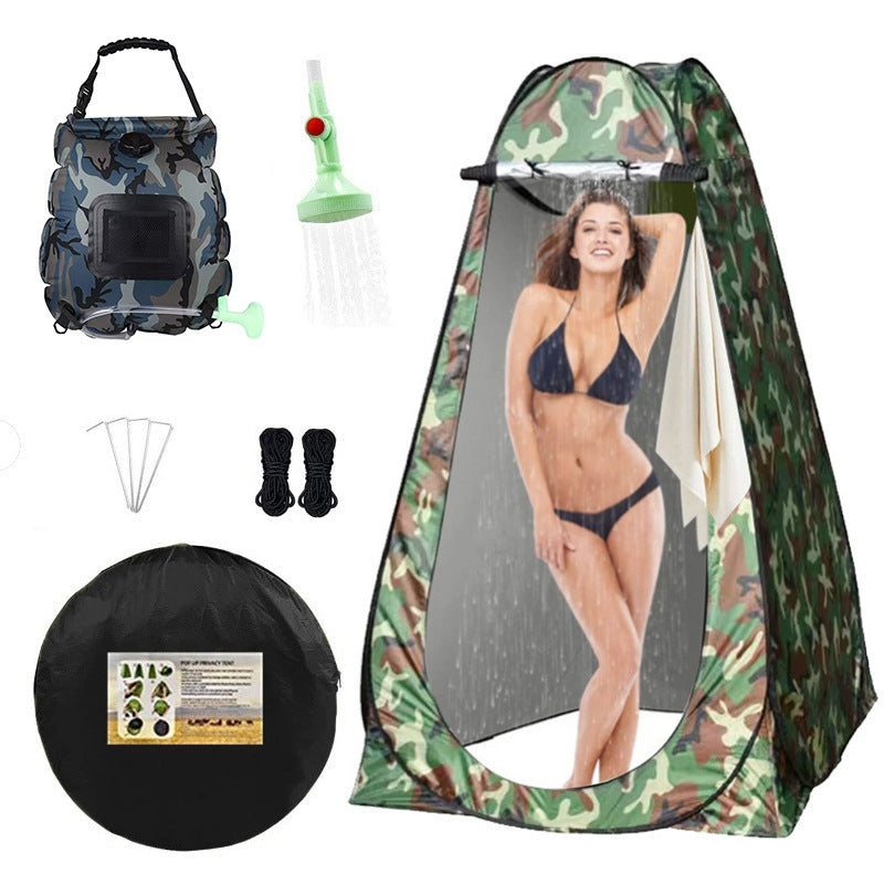 2025 Cross-border Hot Outdoor Shower Tent, Shower Bag, Toilet Combo, Changing Tent, Solar Drying Water Bag