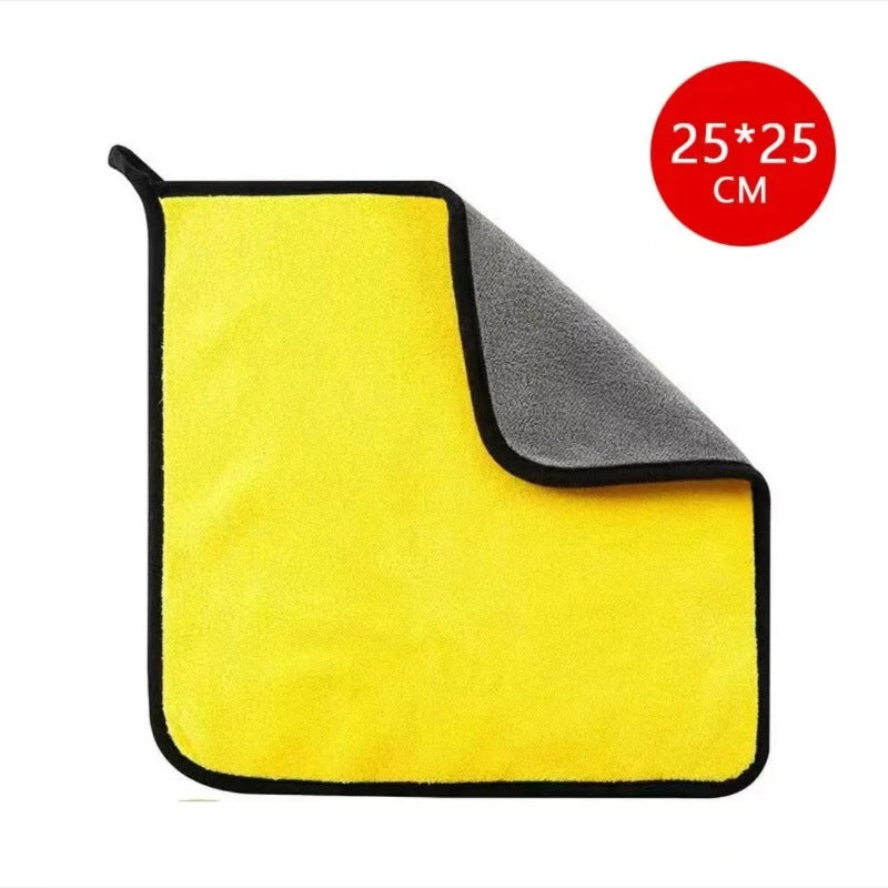 420g 160*60CM Brushed Thickened Car Towel Fine Fiber Absorbent Towel Coral Velvet Towel Edging Towel