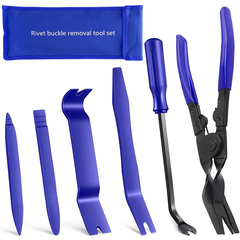 5 pieces, 6 pieces, 7-piece set, car panel car door audio system decoration modification tool, clip screwdriver, pliers, disassembly 3 pieces