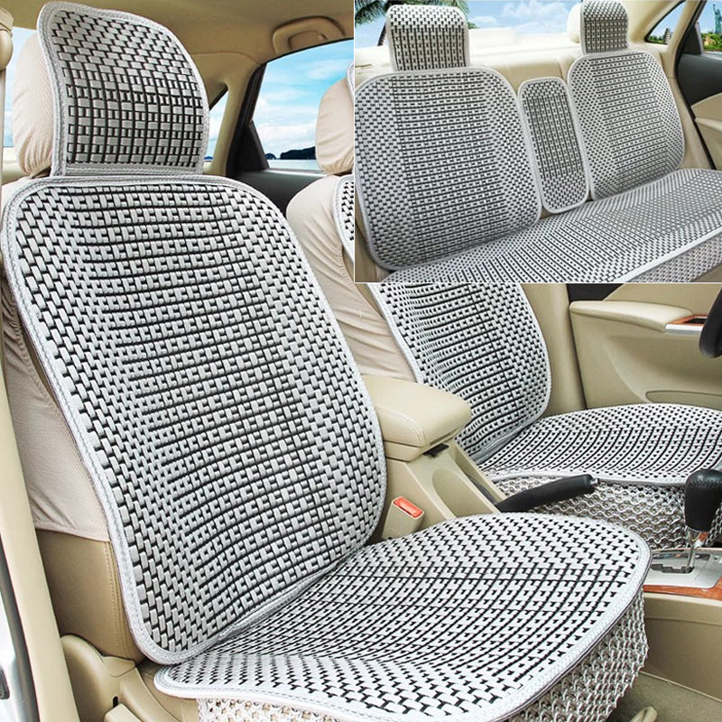 Car seat cushion all-season universal ice silk summer seat cushion full enveloping seat cover car interior seat cushion five seat cover cushion
